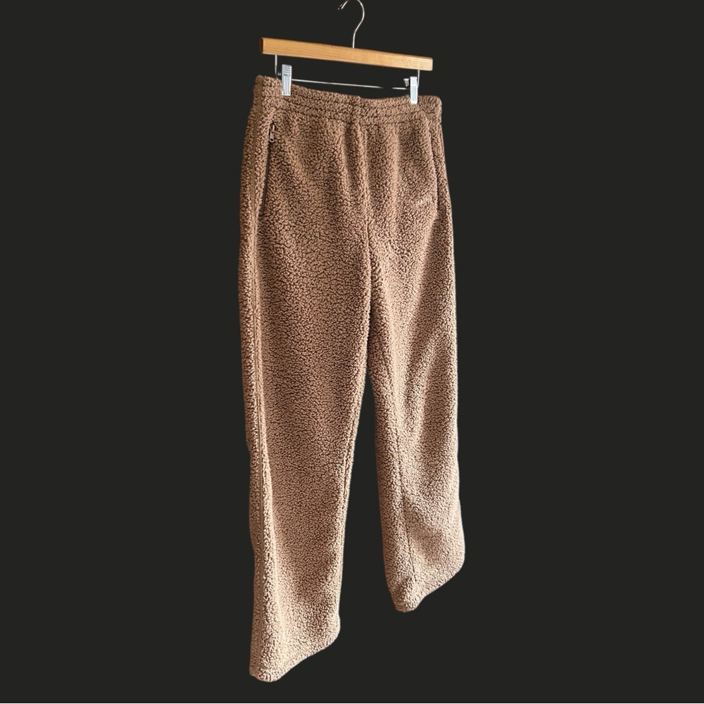 SKIMS Teddy Track Pants Desert Brown M Long - Picture 6 of 15